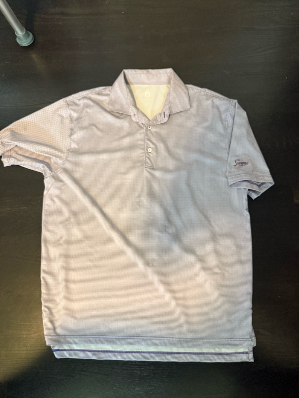 Turtleson Polo Purple Men's Large Sawgrass Logo